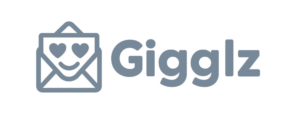 Gigglz logo in grey