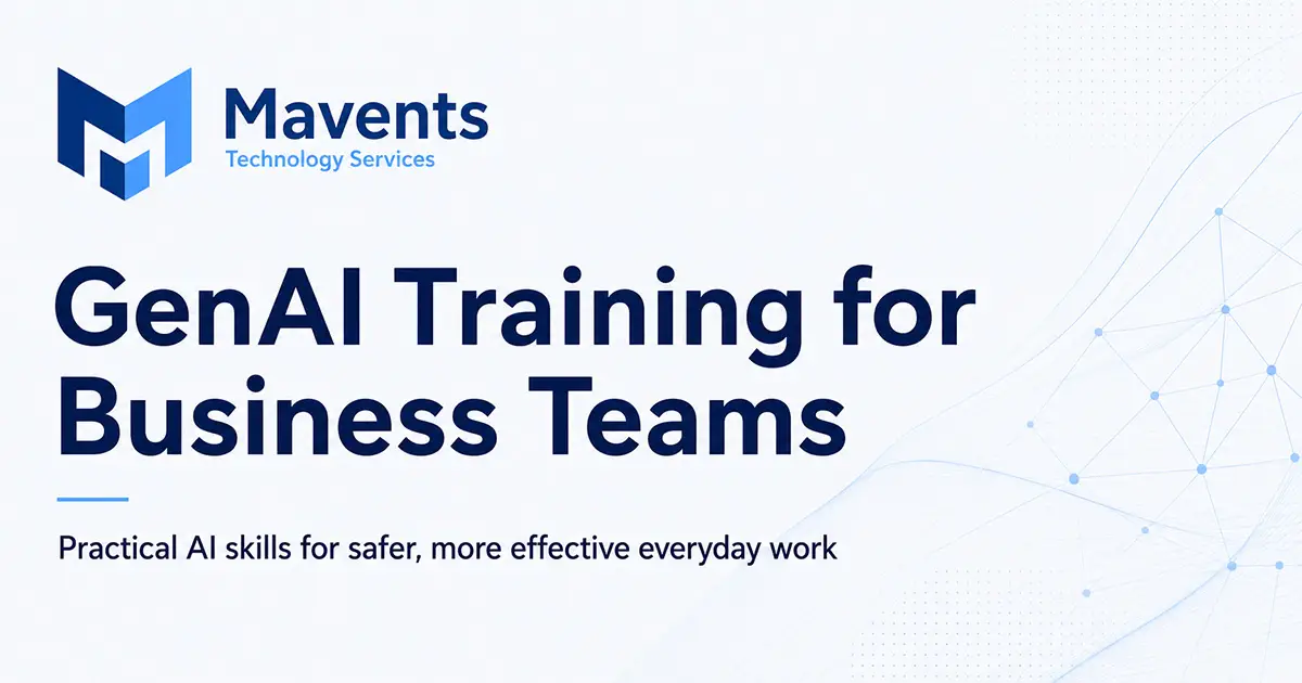 Mavents GenAI training for business teams social image